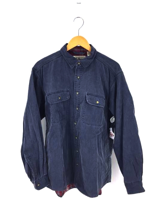 L.L.Bean（エルエルビーン） 裏地ネル ダブルフェイス 2ポケット レギュラーシャツ メンズ トップス カジュアルシャツ