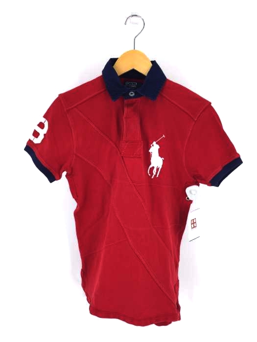 Polo by RALPH LAUREN（ポロバイラルフローレン） CUSTOM FIT ビッグポニー刺繍 継ぎ接ぎデザイン ポロシャツ メンズ トップス ポロシャツ