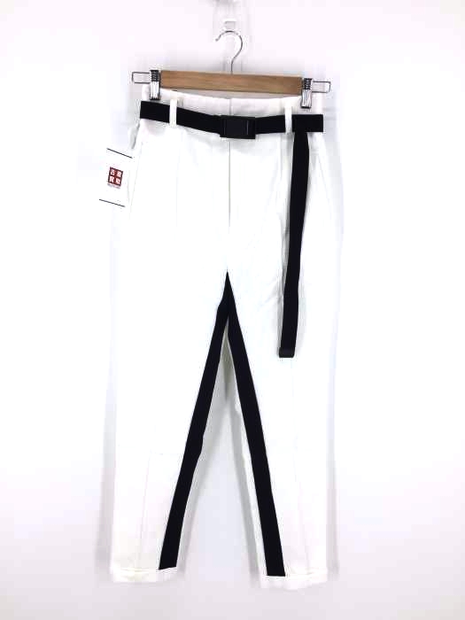 USED古着(ユーズドフルギ) DOUBLE STANDARD CLOTHIG ESSENTIAL(ダブルスタンダードクロージング エッセンシャル)ベルト付 スラックスパンツ レディース JPN:38 JPN:38