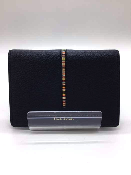 Paul Smith（ポールスミス） マルチストライプ 本革 カードケース メンズ 財布・ケース カードケース