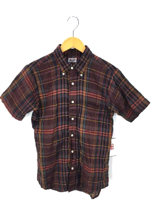 USED古着(ユーズドフルギ) MOSS チェック柄S/Sシャツ Tapered Body レディース import：L import：L