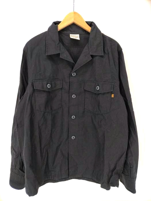 ALPHA INDUSTRIES（アルファインダストリーズ） 無地ユーティリティー長袖シャツ メンズ アウター ジャケット