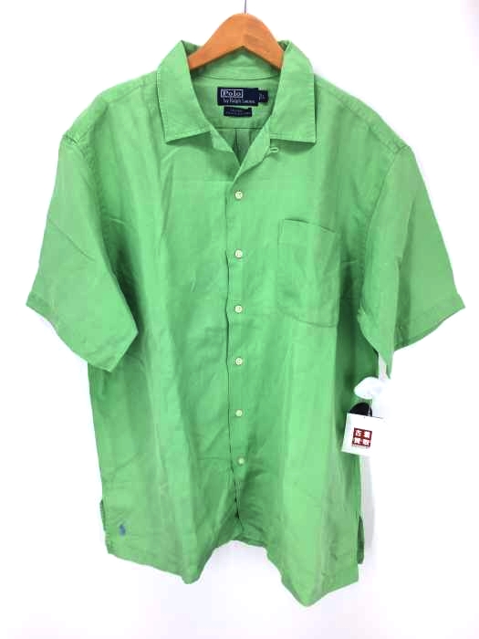Polo by RALPH LAUREN(ポロバイラルフローレン) CALDWELL シルクリネン オープンカラーシャツ メンズ import：L import：L