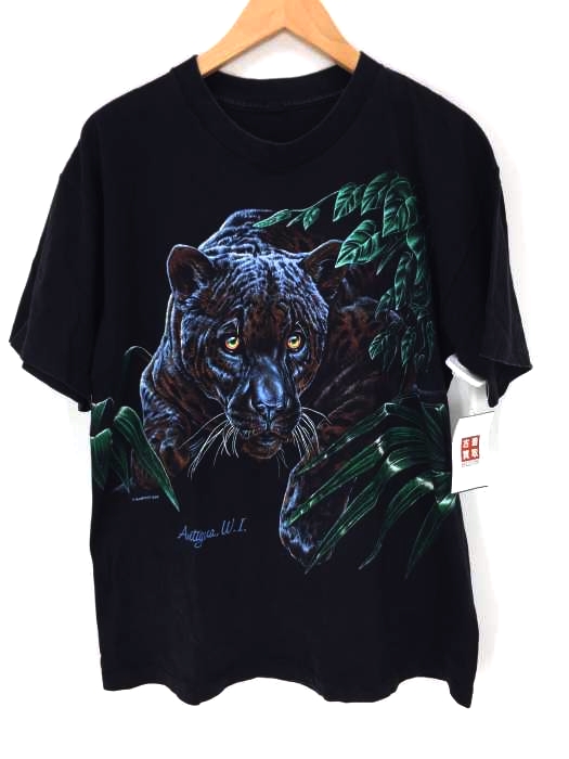 USED古着(ユーズドフルギ) HABITAT XCV 両面アニマルプリントTシャツ メンズ  無