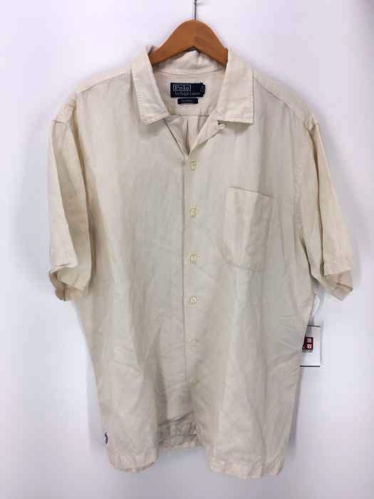 Polo by RALPH LAUREN（ポロバイラルフローレン） CALDWELL シルクリネン 裾ポニー オープンカラーシャツ メンズ トップス カジュアルシャツ