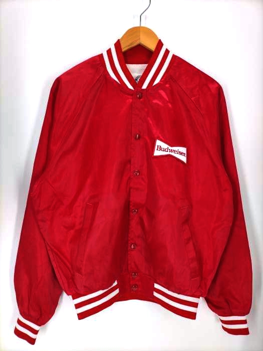 USED古着(ユーズドフルギ) USA製 O FFICIAL PRODUCT BUDWEISER バドワイザー ナイロンスタジャン メンズ import：L import：L