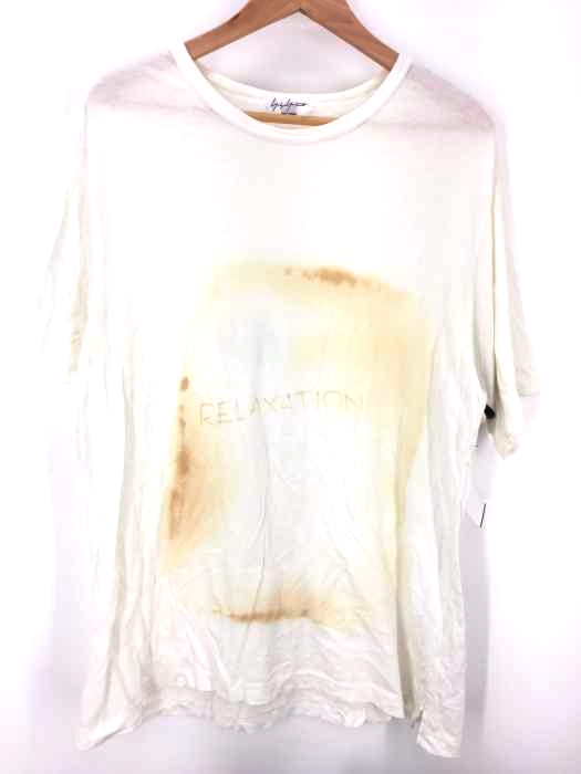 Yohji Yamamoto POUR HOMME(ヨウジヤマモトプールオム) RELAXATION 炙り出し プリントTシャツ メンズ  JPN：3