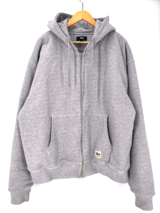 Stussy(ステューシー) 21AW DOUBLE FACE LABEL ZIP HOOD メンズ トップス パーカー