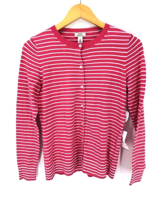 L.L.Bean（エルエルビーン） Supima Cotton ボーダー カーディガン レディース トップス カーディガン・ボレロ
