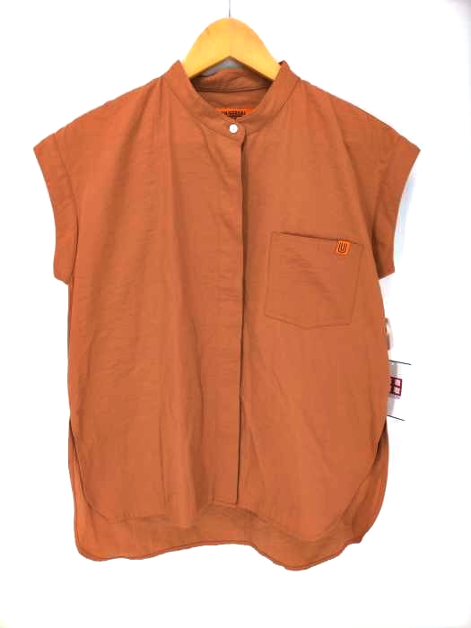 UNIVERSAL OVERALL(ユニバーサルオーバーオール) BAND COLLSR SHIRT バンドカラーノースリーブシャツ レディース トップス カジュアルシャツ