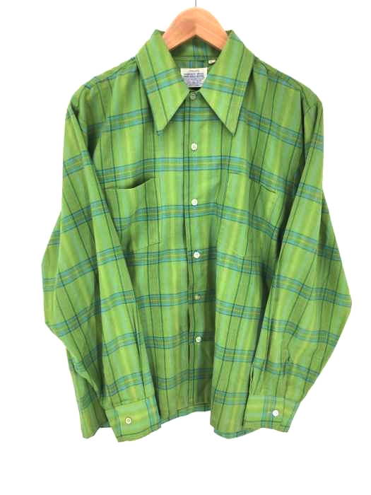 USED古着（ユーズドフルギ） park Ave チェックシャツ メンズ トップス カジュアルシャツ
