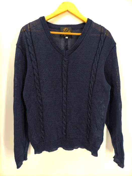 Needles(ニードルス) Cable Sweater VNeck Pullover Vネック コットンケーブルニット メンズ JPN：XL JPN：XL