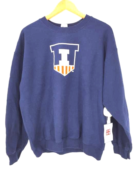 ユーズドフルギ USED古着 GILDANボディ プリント クルーネックスウェット メンズ import：L import：L
