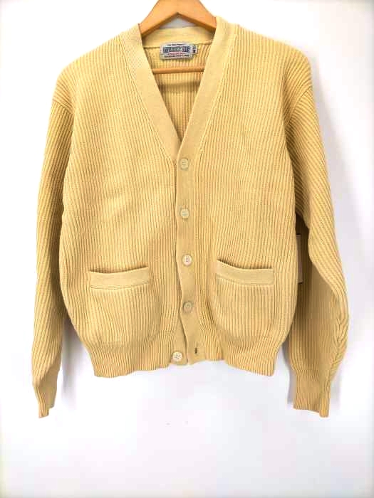 UNIVERSITY SHOP（ユニヴァーシティショップ） VINTAGE リブニットカーディガン メンズ トップス カーディガン