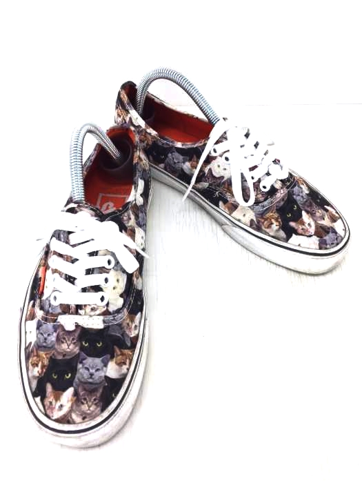 VANS（バンズ） authentic 猫総柄 メンズ シューズ スニーカー