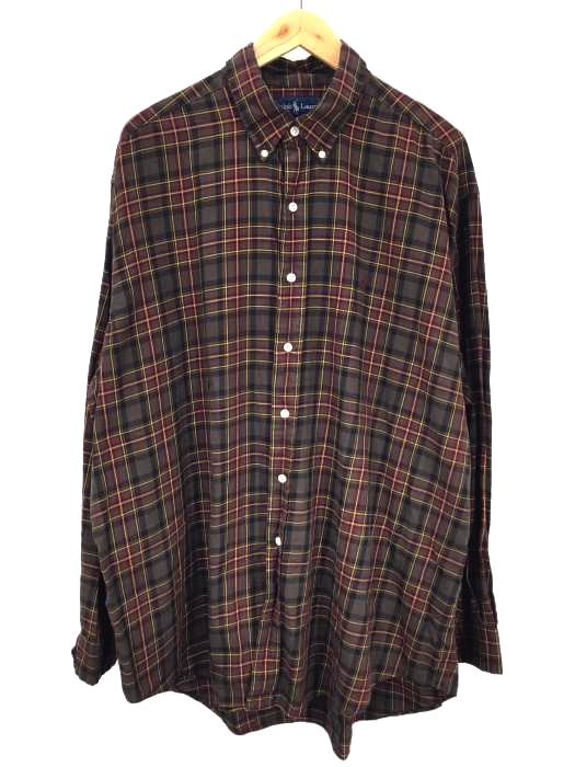 RALPH LAUREN（ラルフローレン） BLAKE チェック柄 B.D.シャツ メンズ トップス カジュアルシャツ