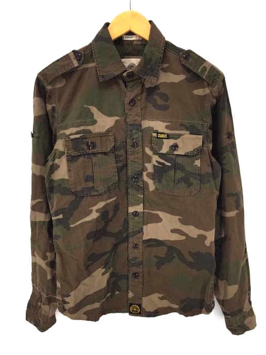 FRANKLIN MARSHALL(フランクリンマーシャル) CLASSIC FIT ミリタリーシャツ メンズ S