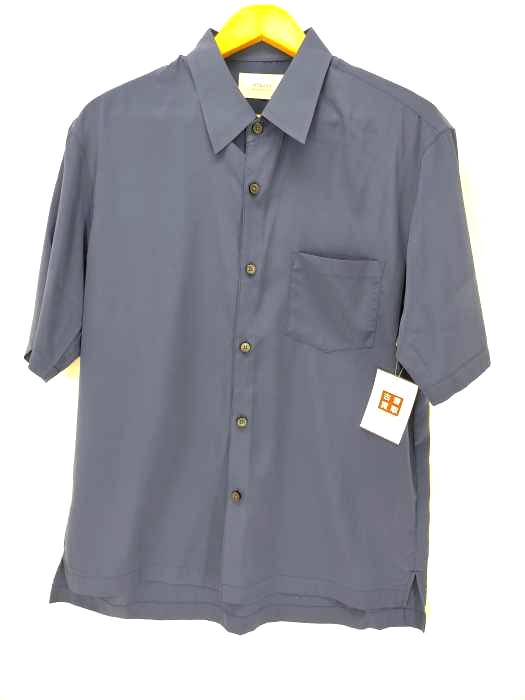 STUDIOUS(ステュディオス) 19SS クレープデシンドロップネックレギュラーシャツ メンズ JPN：1 JPN：1