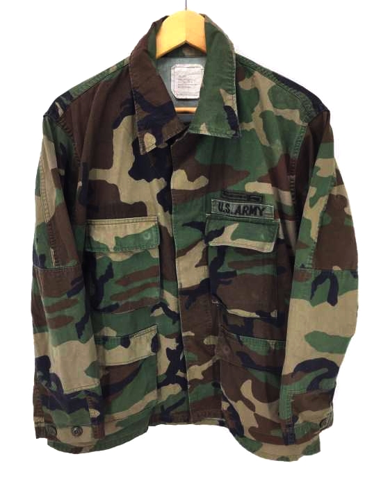 USED古着（ユーズドフルギ） U.S.ARMY ウッドランドカモ BDU コンバットジャケット メンズ アウター ジャケット