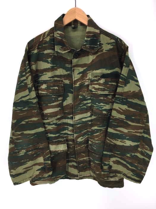 ユーズドフルギ USED古着 ギリシャ軍 リザードカモ BDUジャケット メンズ import：S import：S