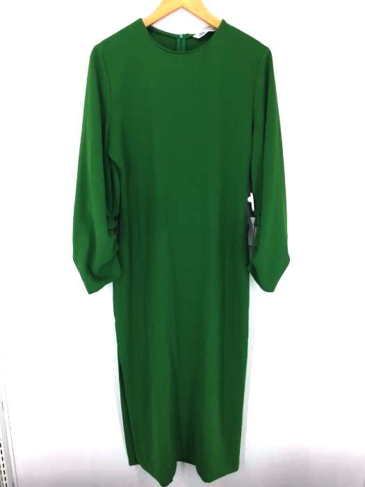 ZARA（ザラ） MIDI DRESS ポリ ロングスリーブ ワンピース レディース ワンピース その他ワンピース
