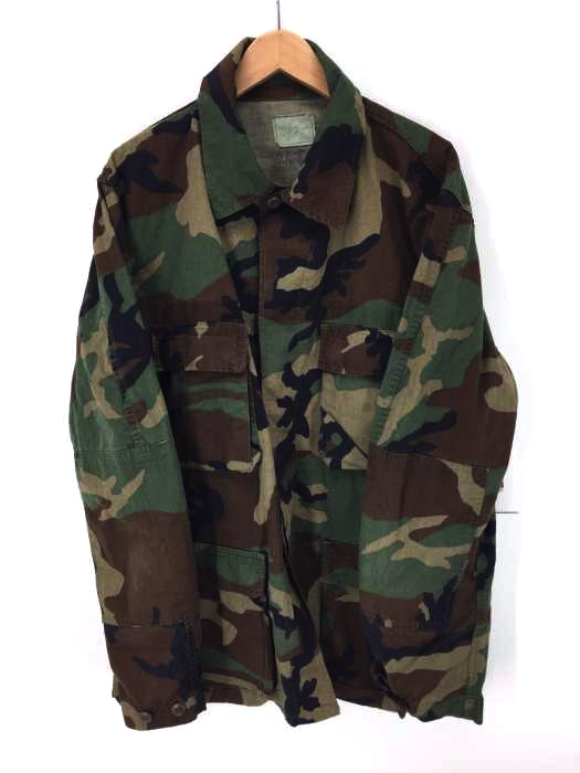USED古着(ユーズドフルギ) BDU COMBAT ジャケット ウッドランドカモ迷彩ジャケット メンズ アウター ジャケット