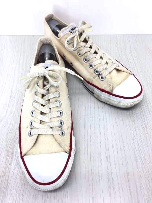 CONVERSE(コンバース) USA製 ALL STAR LOW 生成り UNBLEACHED WHITE メンズ  CONVERSE：8 1/2