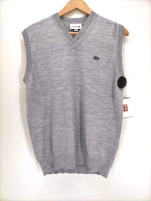 LACOSTE(ラコステ) マシンウォッシャブル ウール クールマックス Vネックベスト メンズ トップス ニット・セーター