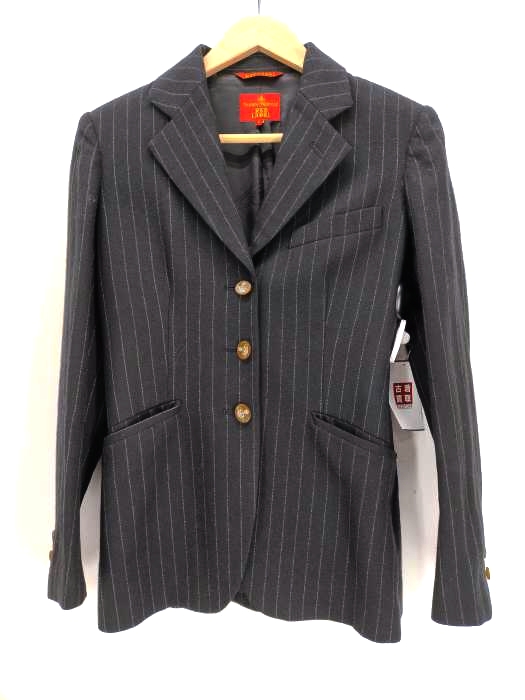 Vivienne Westwood RED LABEL(ヴィヴィアンウエストウッドレッドレーベル) ピンストライプ ウール3Bジャケット レディース アウター ジャケット