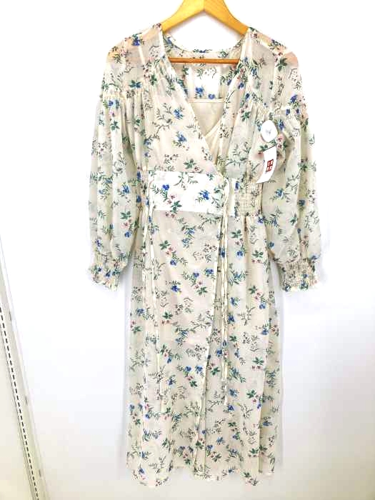 whos who Chico(フーズフーチコ) 花柄シアーカシュクールワンピース レディース FREE FREE