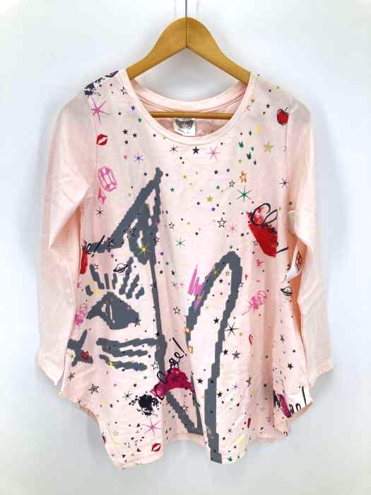 ScoLar(スカラー) プリントロングスリーブTシャツ レディース JPN：M JPN：M