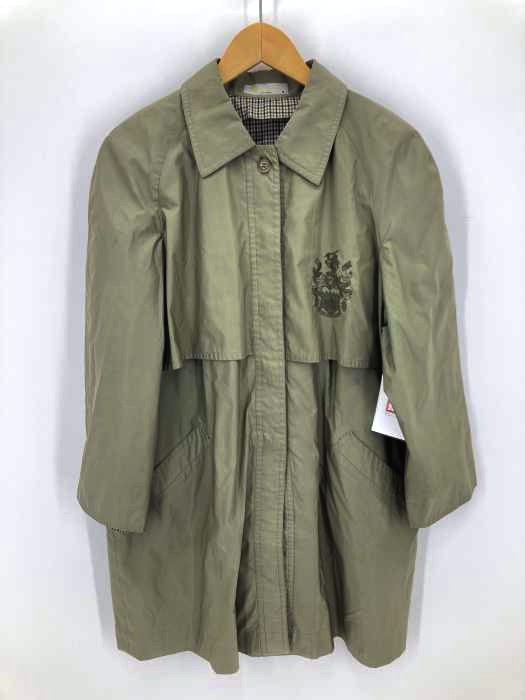 AQUASCUTUM(アクアスキュータム) ライナー付き 胸刺繍 ナイロン混ステンカラーコート レディース  9