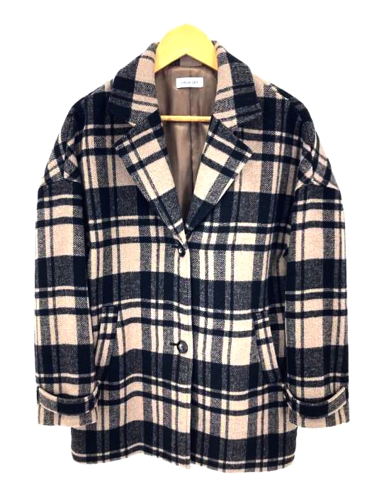 LAGUA GEM(ラグアジェム) OVER CHECK SHORT COAT レディース FREE FREE