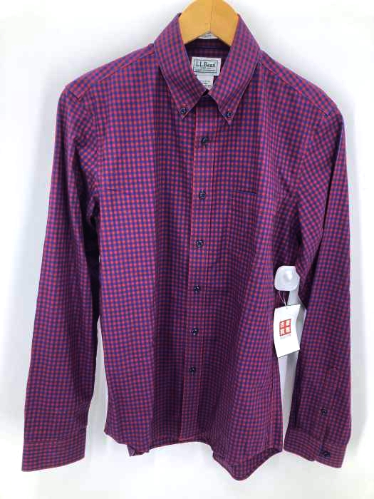 L.L.Bean(エルエルビーン) SLIM FIT ギンガムチェック ボタンダウンシャツ メンズ JPN：S JPN：S