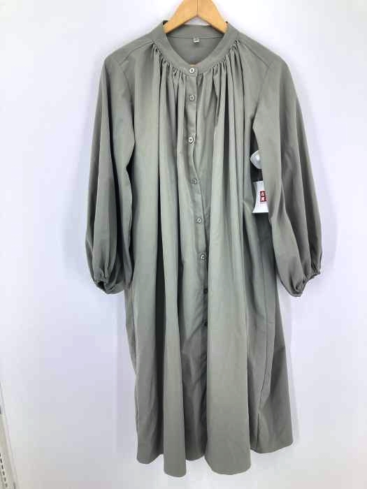 USED古着(ユーズドフルギ) バンドカラー ギャザーシャツワンピース レディース ONE SIZE ONE SIZE