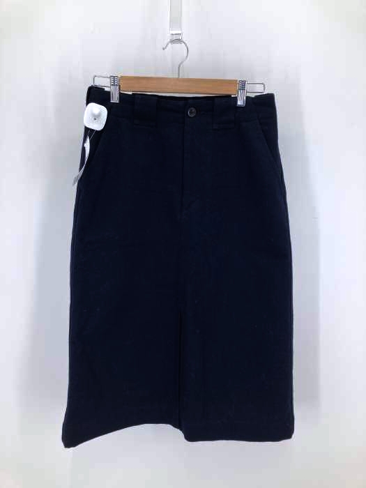 MHL.(エムエイチエル) WOOL COTTON DRILL FRONT PLEAT SKIRT レディース  2