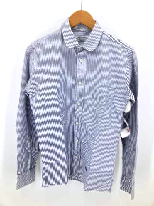 east harbour surplus（イーストハーバーサープラス） 丸襟ストライプシャツ メンズ トップス カジュアルシャツ