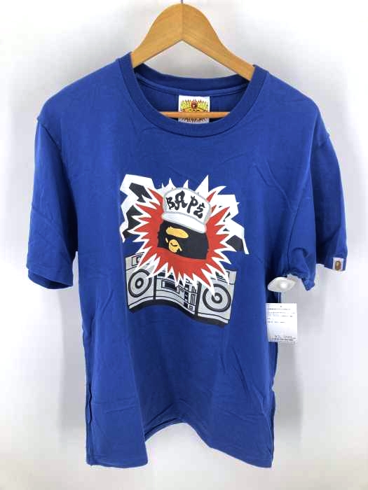 A BATHING APE(アベイシングエイプ) フロントプリント クルーネックカットソー メンズ JPN:L JPN:L