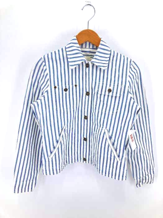 LAUREN JEANS COMPANY(ローレンジーンズカンパニー) ストライプ柄 デニムカバーオール レディース import：M import：M