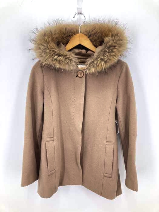 Le souk(ルスーク) ラクーンファー フーデットウールコート レディース JPN：38 JPN：38