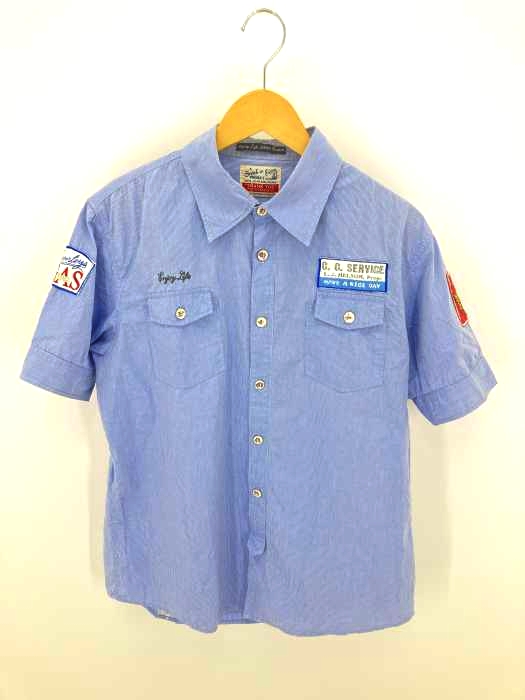 SCOTH&SODA(スコッチソーダ) ワッペン付きストライプシャツ メンズ JPN：XL JPN：XL