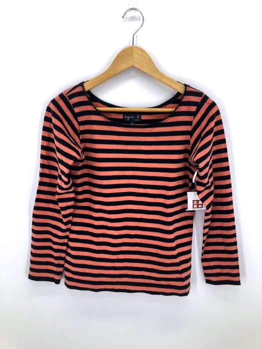 agnes b.(アニエスベー) ボートネックボーダーカットソー レディース T2