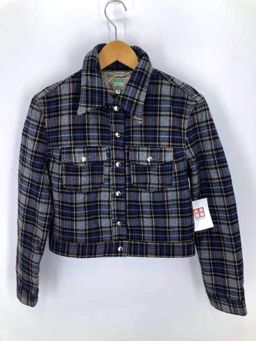 UNITED COLORS OF BENETTON(ユナイテッドカラーズオブベネトン) ウール タータンチェック スナップジャケット レディース import:S import:S