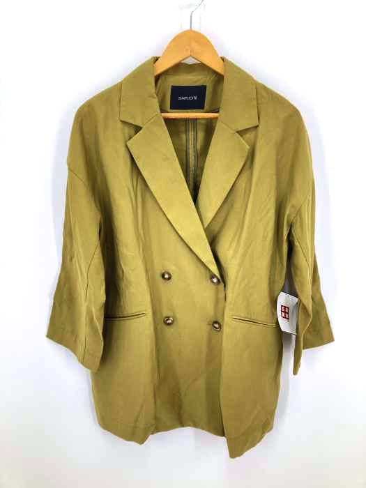 SIMPLICITE(シンプリシテェ) 21SS ダブルオーバージャケット レディース FREE FREE