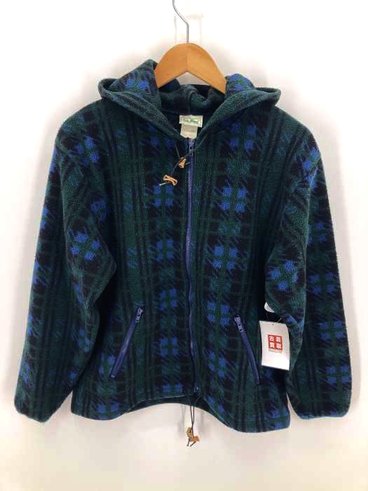 L.L.Bean(エルエルビーン) 総柄ジップアップパーカー フリース レディース JPN：S JPN：S