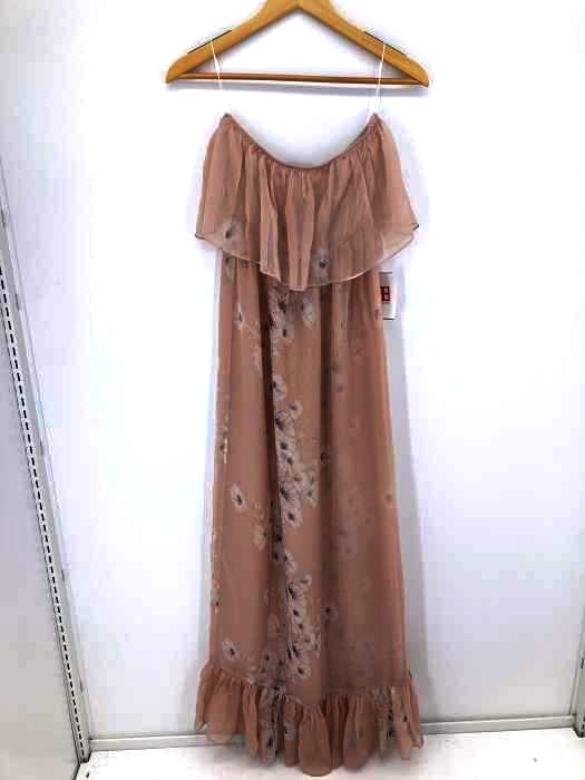 kite and Butterfly USA製 フラワープリント シルク オフショルダーマキシワンピース レディース import：M import：M